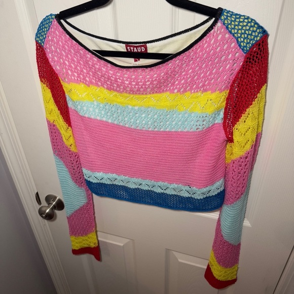 NWT Staud Rainbow Stripe Limousin Top - Picture 6 of 12
